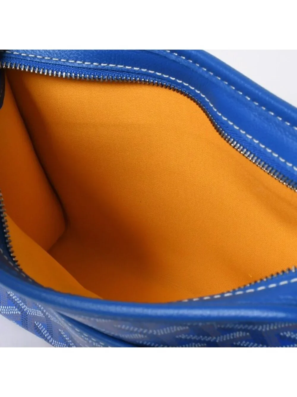 Goyard Jouvence PM Pouch Clutch Leather Blue